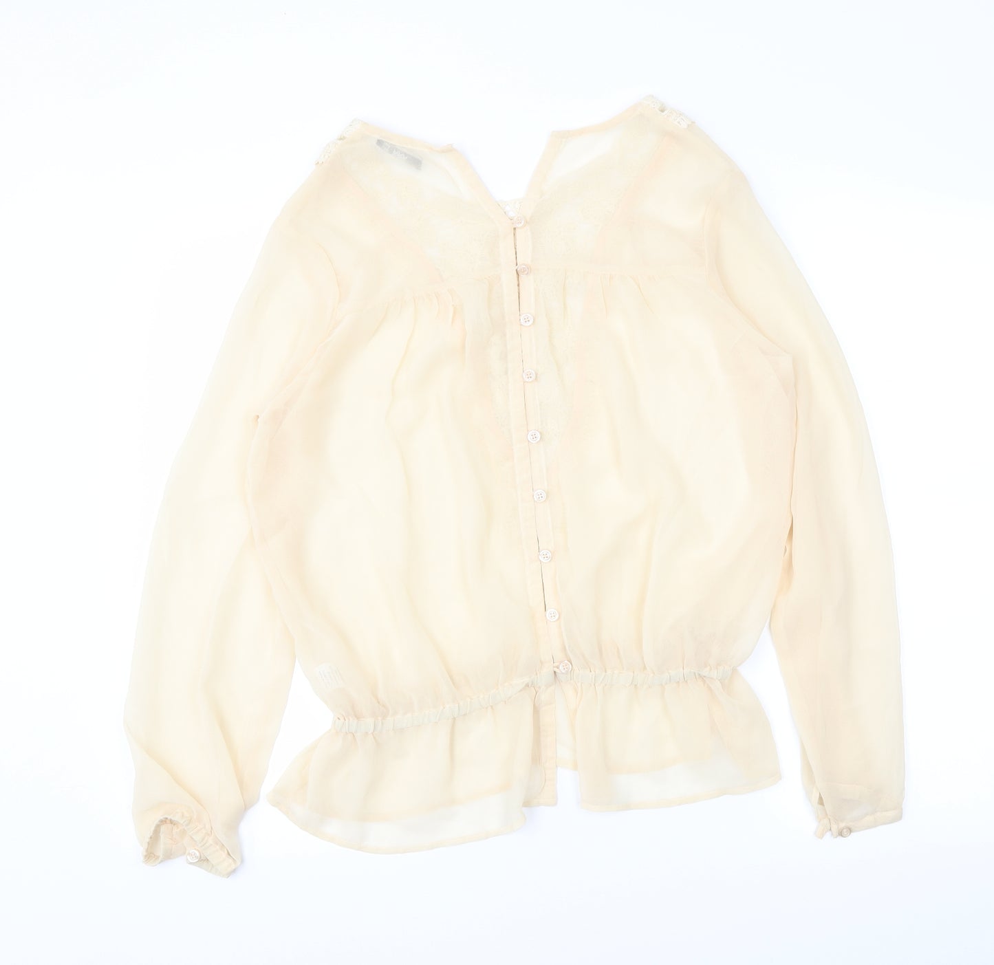 TFNC Womens Beige   Basic Blouse Size S