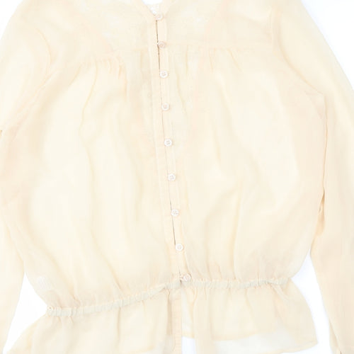 TFNC Womens Beige   Basic Blouse Size S
