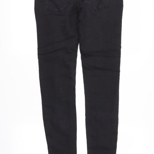 DENIMCO Womens Black  Denim Skinny Jeans Size 6 L29 in
