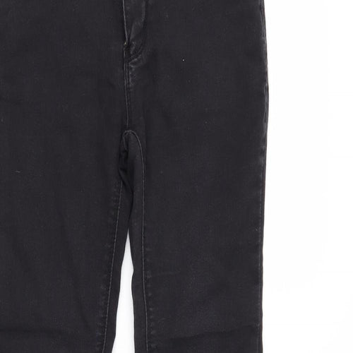 DENIMCO Womens Black  Denim Skinny Jeans Size 6 L29 in
