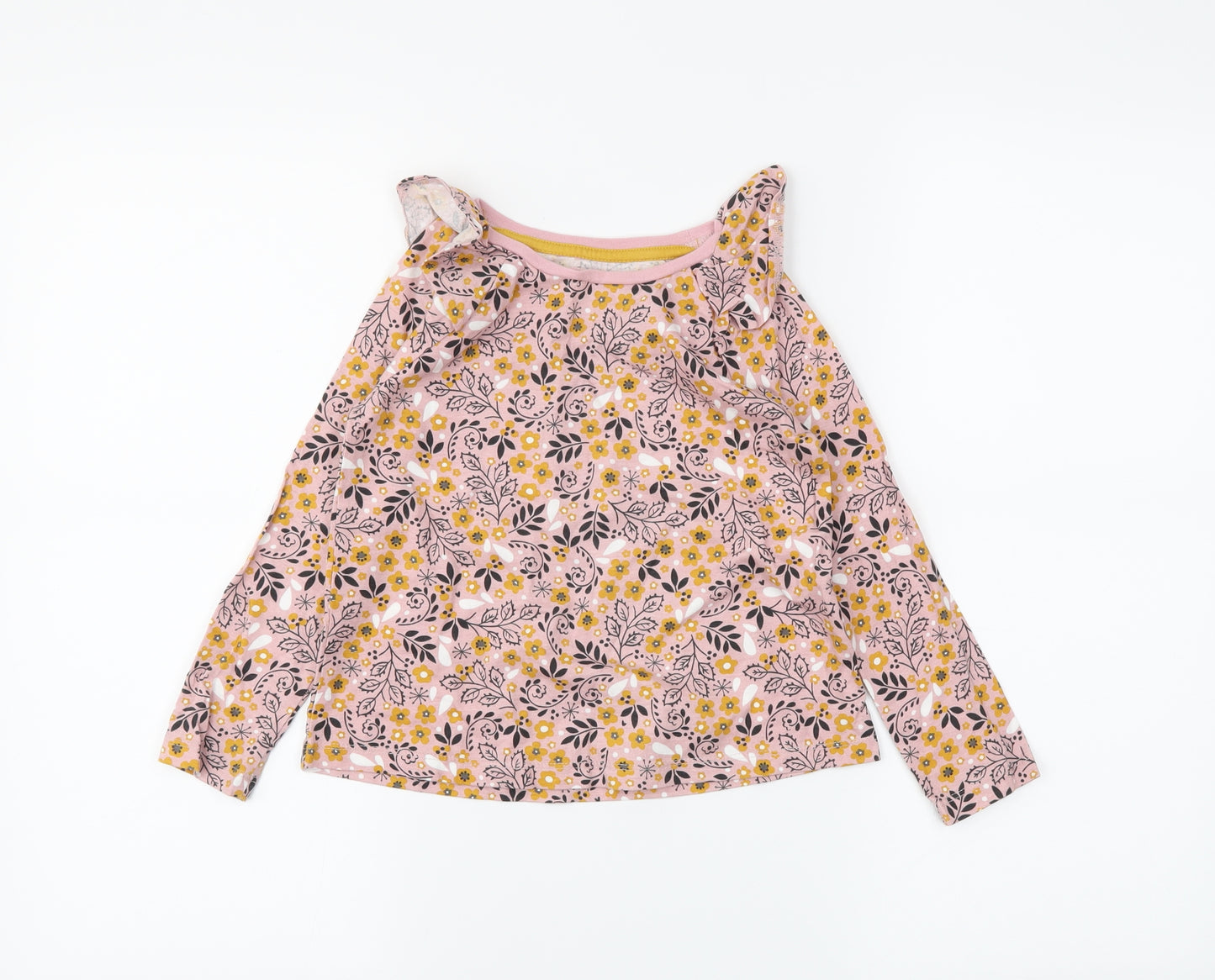 TU Girls Pink Floral  Basic T-Shirt Size 4-5 Years