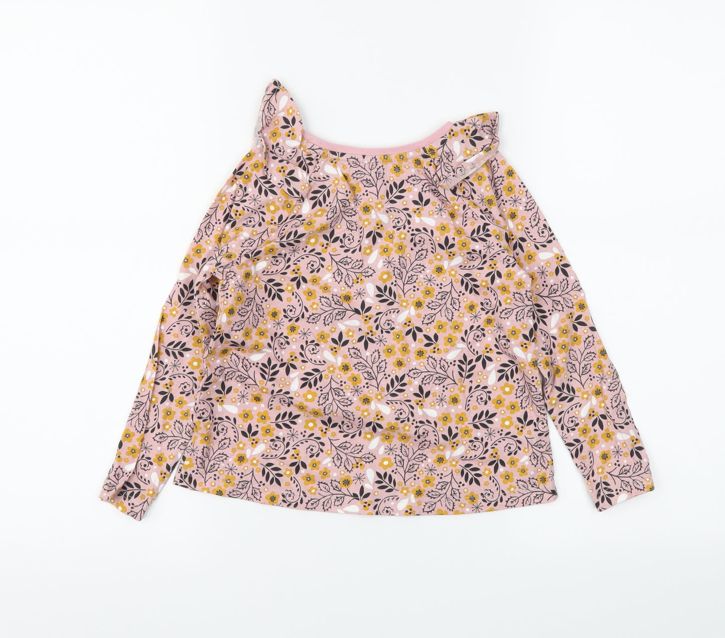TU Girls Pink Floral  Basic T-Shirt Size 4-5 Years