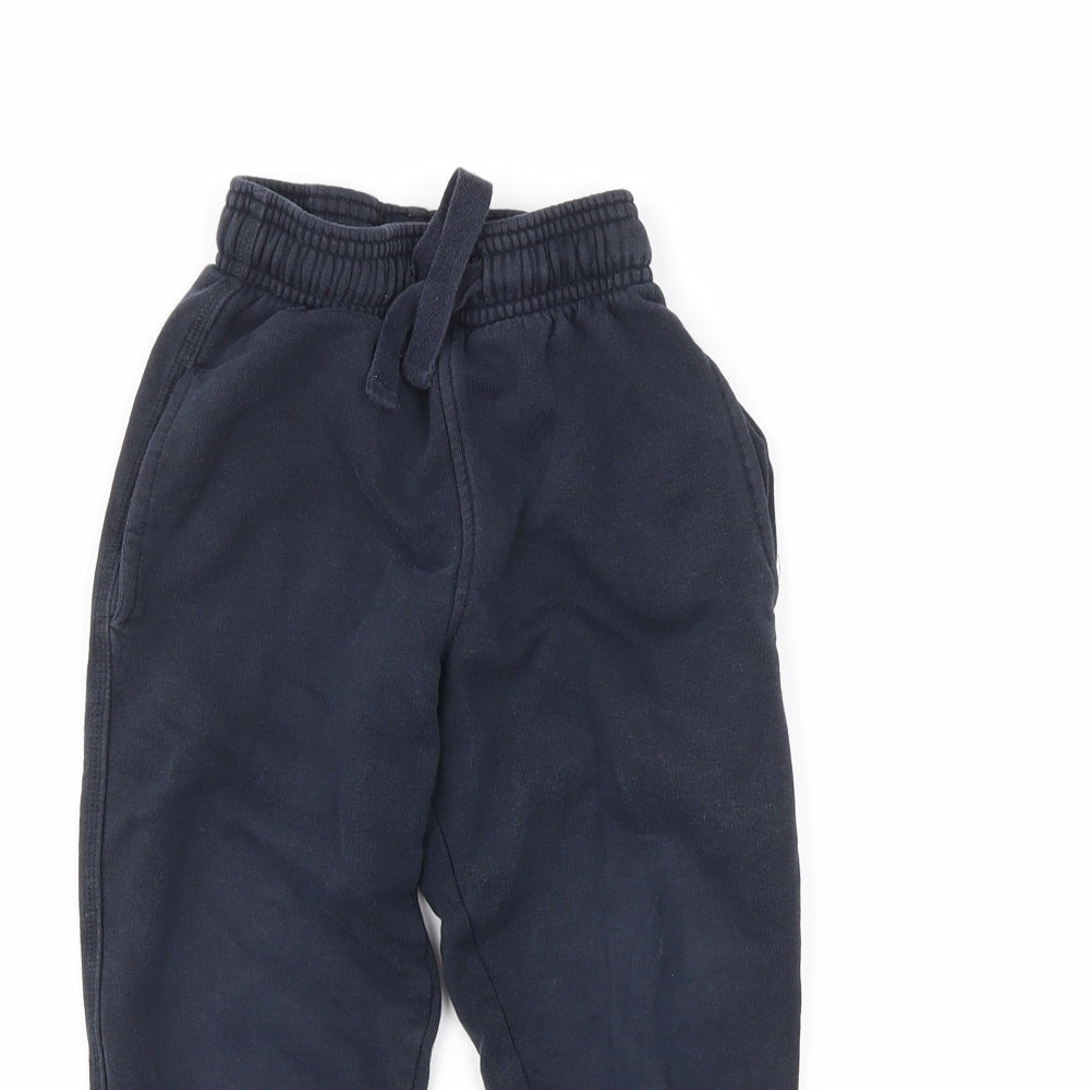 M&S Boys Blue   Jogger Trousers Size 2-3 Years