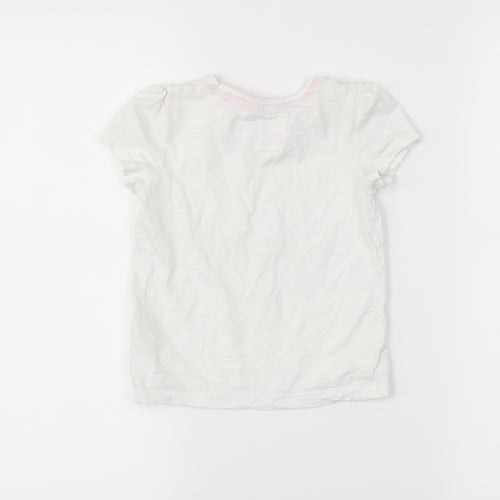 TU Girls White   Basic T-Shirt Size 2-3 Years