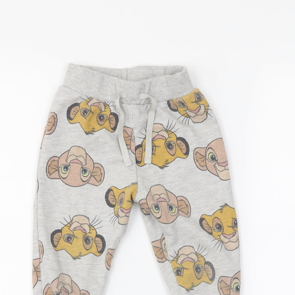 George Boys Grey   Sweatpants Trousers Size 2-3 Years - disney