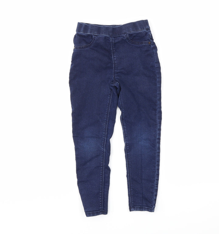 Preworn Girls Blue  Denim Jegging Jeans Size 5 Years