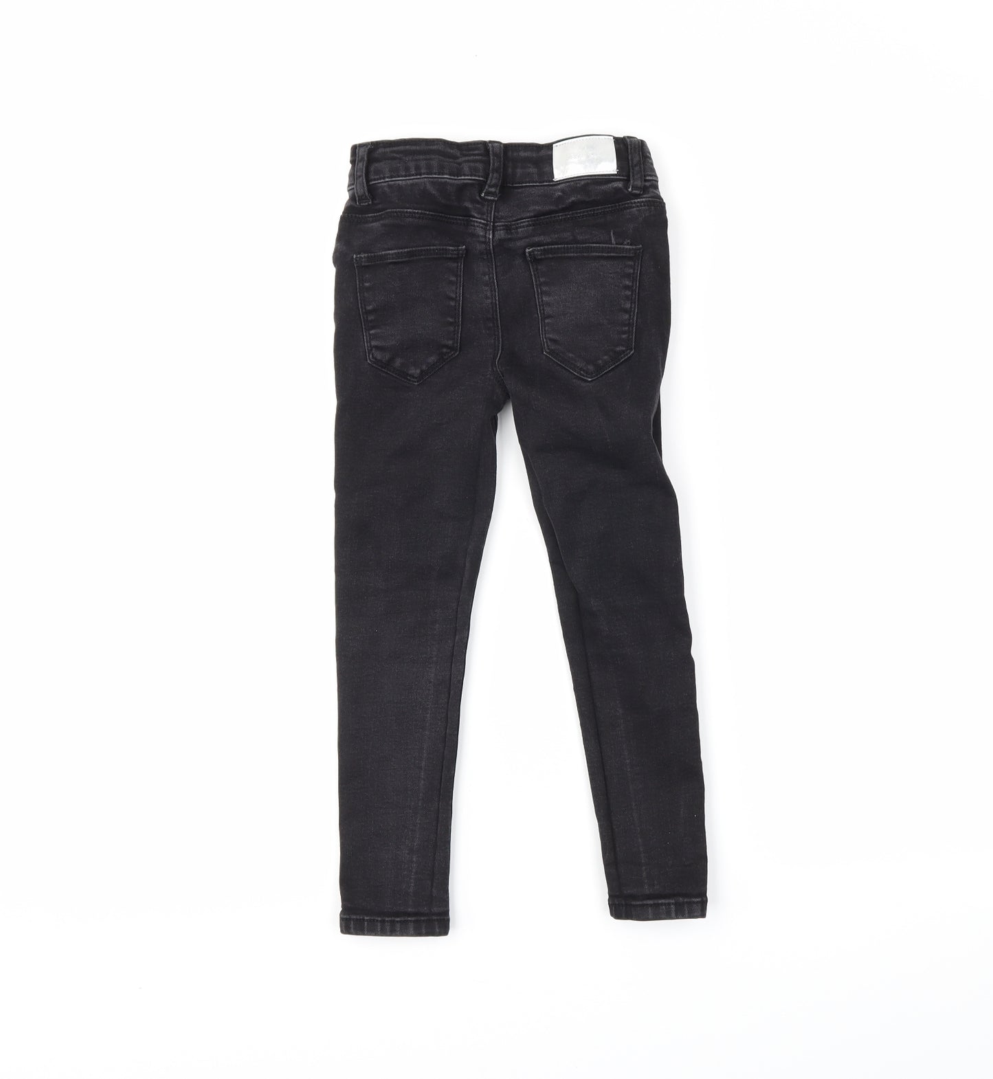 DenimCo Girls Black  Denim Skinny Jeans Size 5-6 Years