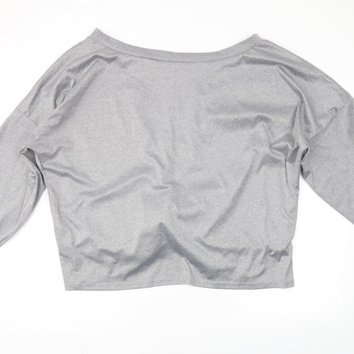 SheIn Womens Grey   Pullover Sweatshirt Size 4XL