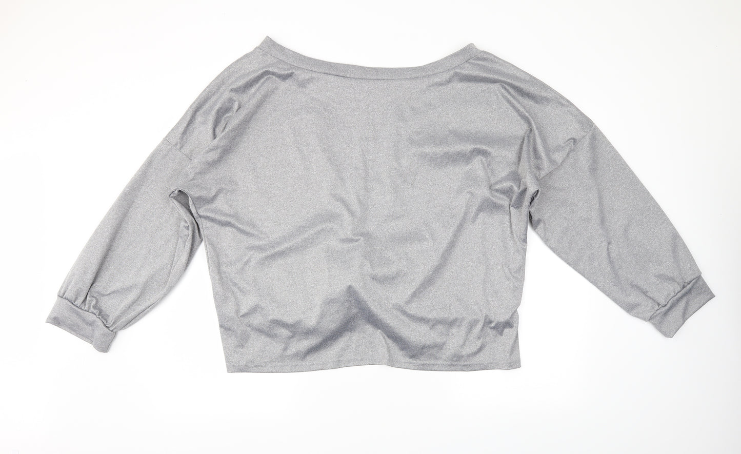 SheIn Womens Grey   Pullover Sweatshirt Size 4XL