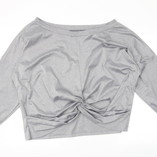 SheIn Womens Grey   Pullover Sweatshirt Size 4XL
