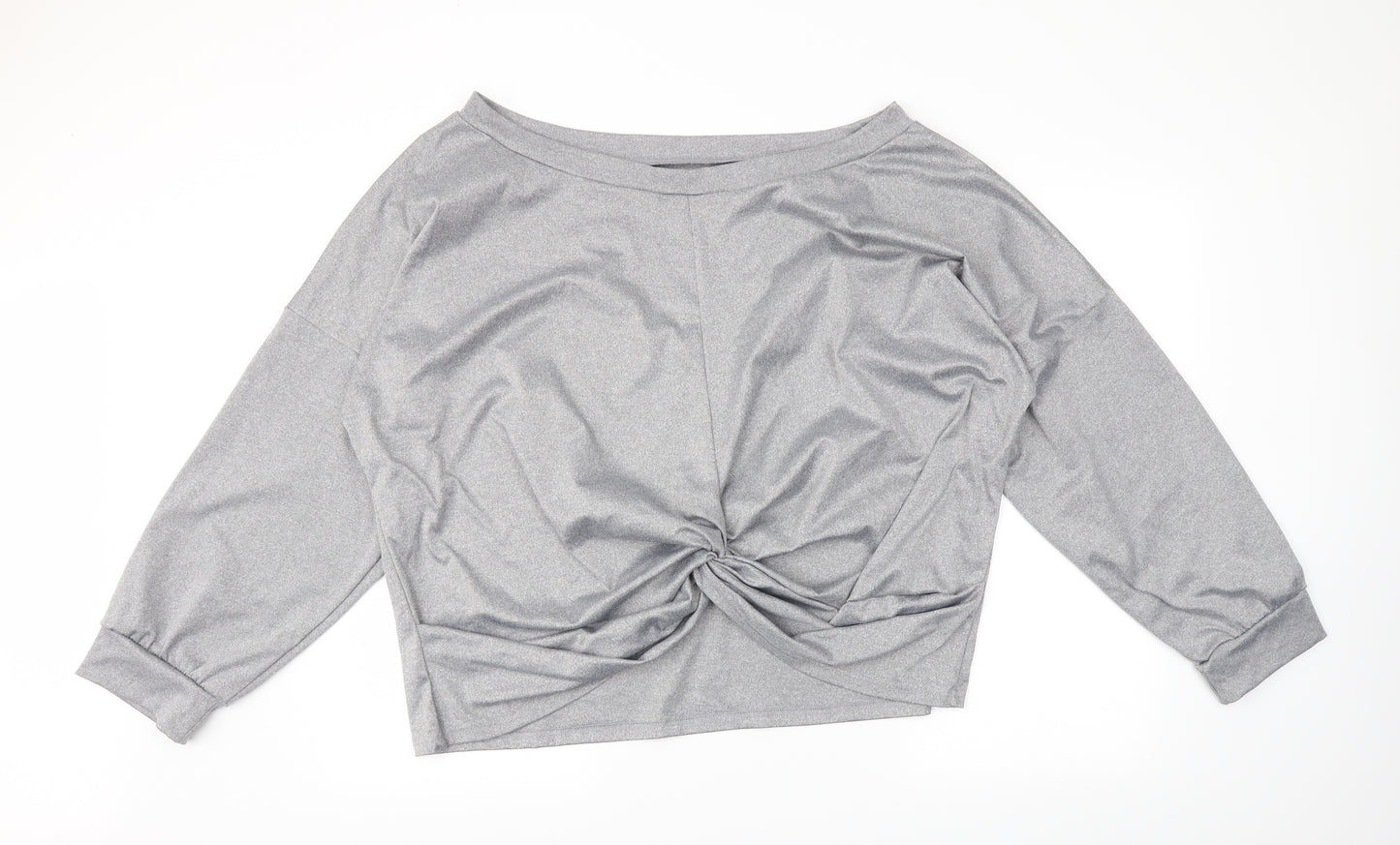 SheIn Womens Grey   Pullover Sweatshirt Size 4XL