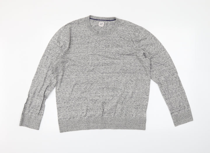 Gap Mens Grey Pullover Jumper Size L