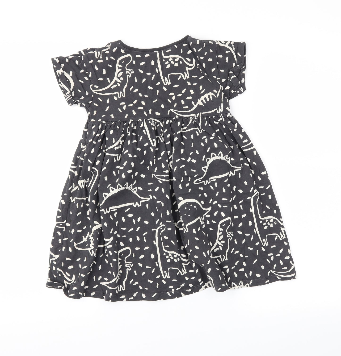 NEXT Girls Grey   T-Shirt Dress  Size 5-6 Years