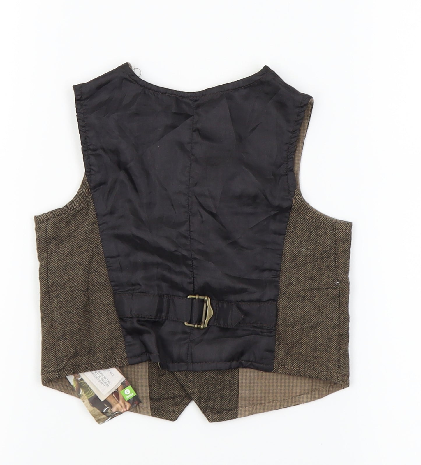 zara kids Boys Brown Herringbone   Button-Up Size 3-4 Years