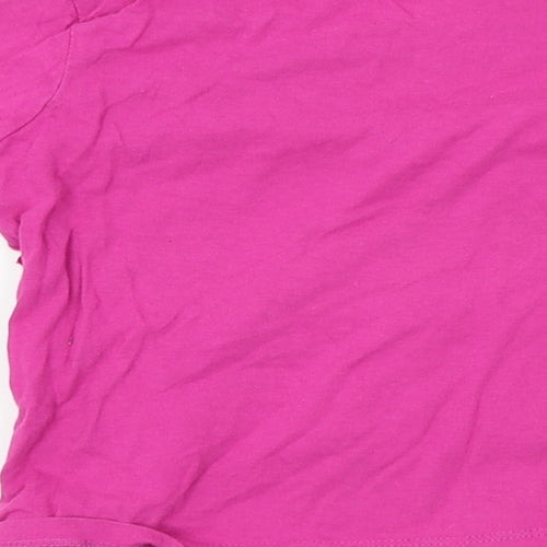 Fun Spirit Girls Purple   Basic T-Shirt Size 4 Years  - frill detail