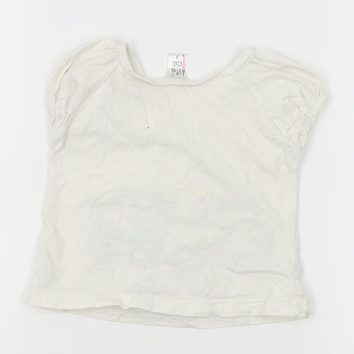 Pink Chili Girls White   Basic Blouse Size 2 Years  - train