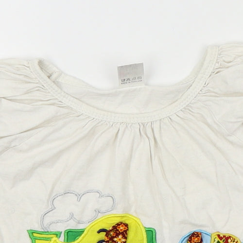 Pink Chili Girls White   Basic Blouse Size 2 Years  - train