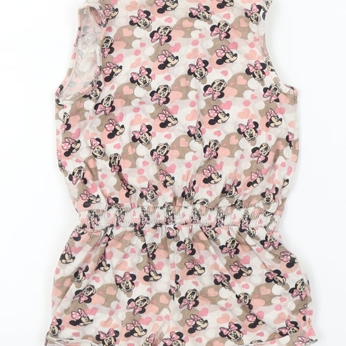 Disney Girls Pink   Romper One-Piece Size 3-4 Years  - Minnie Mouse