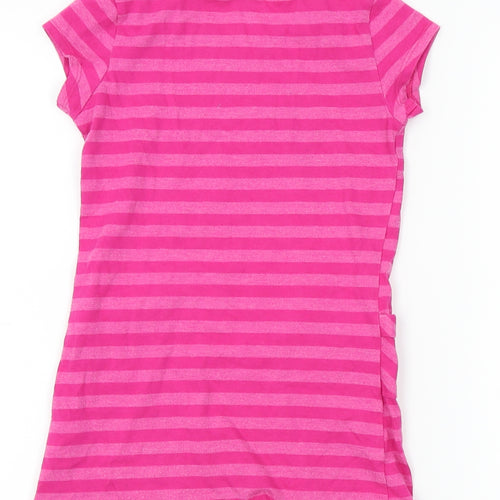 Cherokee Girls Pink Striped  T-Shirt Dress  Size 4-5 Years