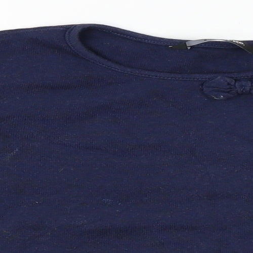 George Girls Black   Basic T-Shirt Size 2-3 Years