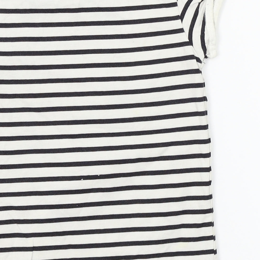 H&M Girls White Striped  Basic T-Shirt Size 2-3 Years  - Hello Kitty
