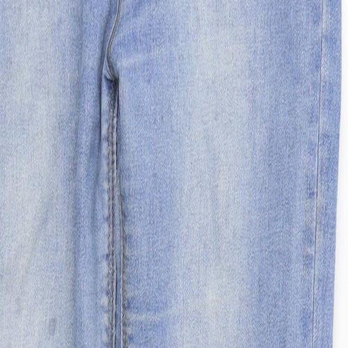 Boohoo Womens Blue  Denim Skinny Jeans Size 10 L28 in