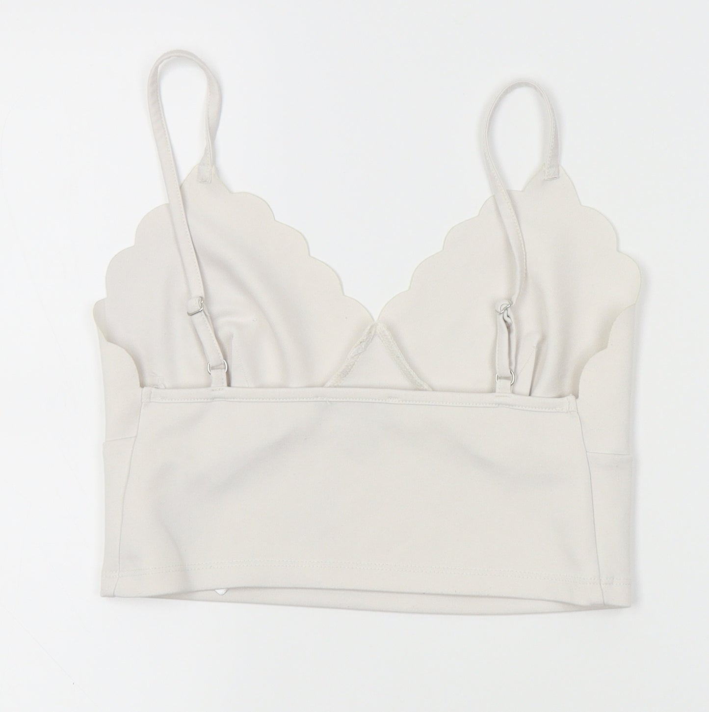 New Look Womens White   Camisole Tank Size 10
