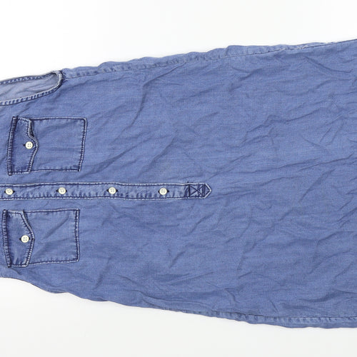 Denim CO Womens Blue  Denim A-Line  Size 8