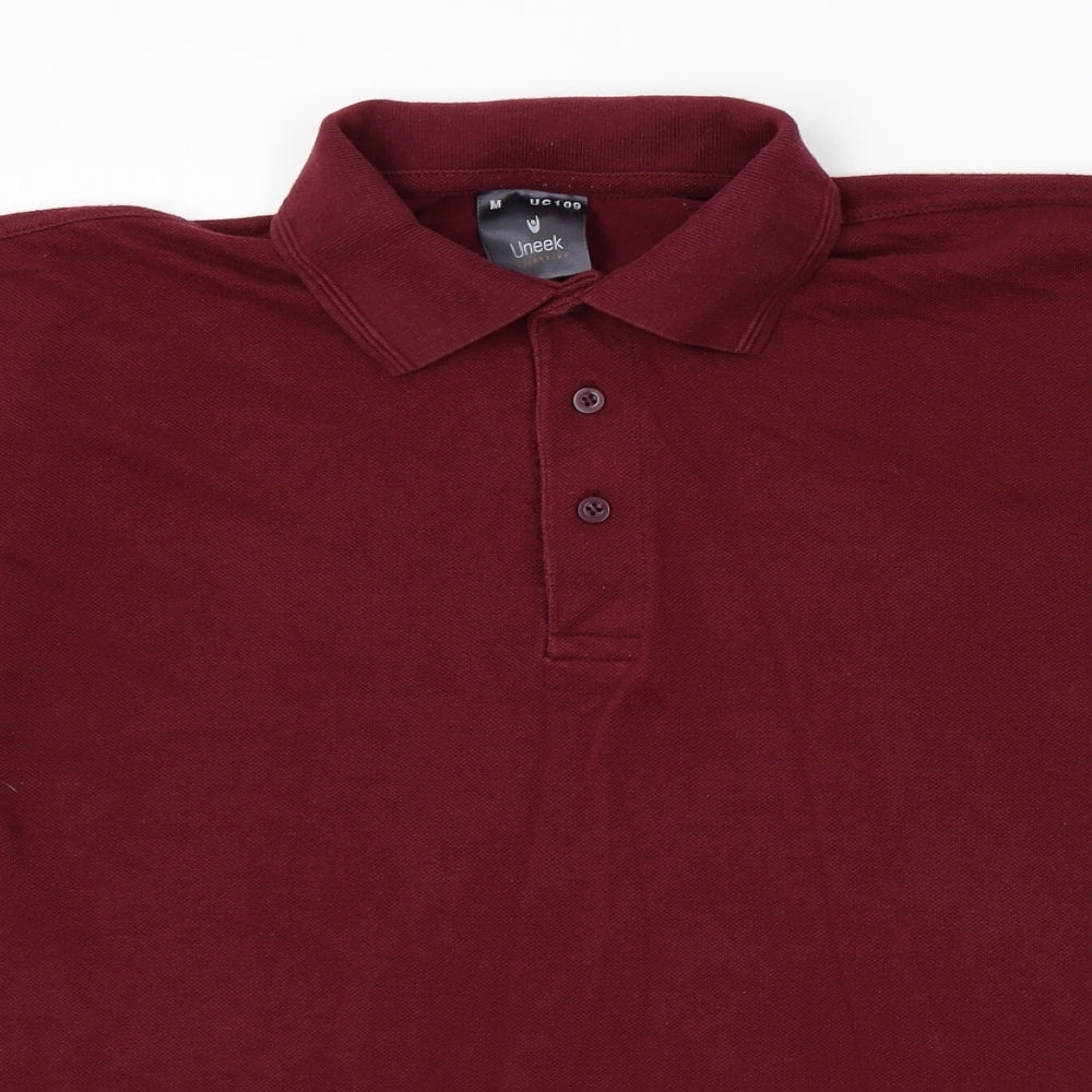 Uneek Mens Red    Polo Size M