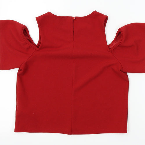 New Look Girls Red   Basic Blouse Size 14-15 Years  - shoulderless