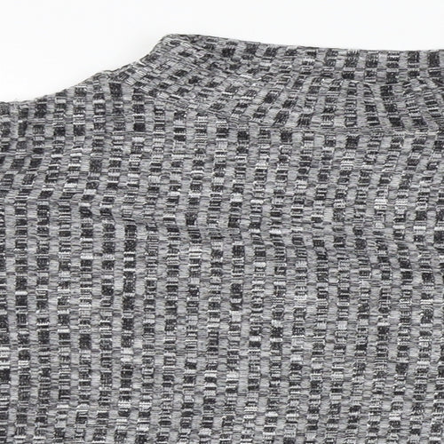 Innocence Womens Grey  Knit Pullover Jumper Size 10  - shoulderless