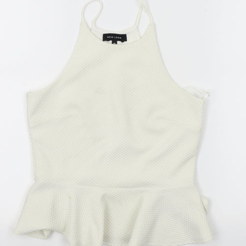 New Look Womens White   Basic Blouse Size 10