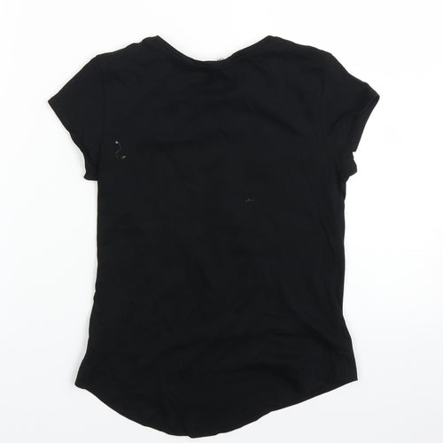 H&M Girls Black   Basic T-Shirt Size 8-9 Years  - phone