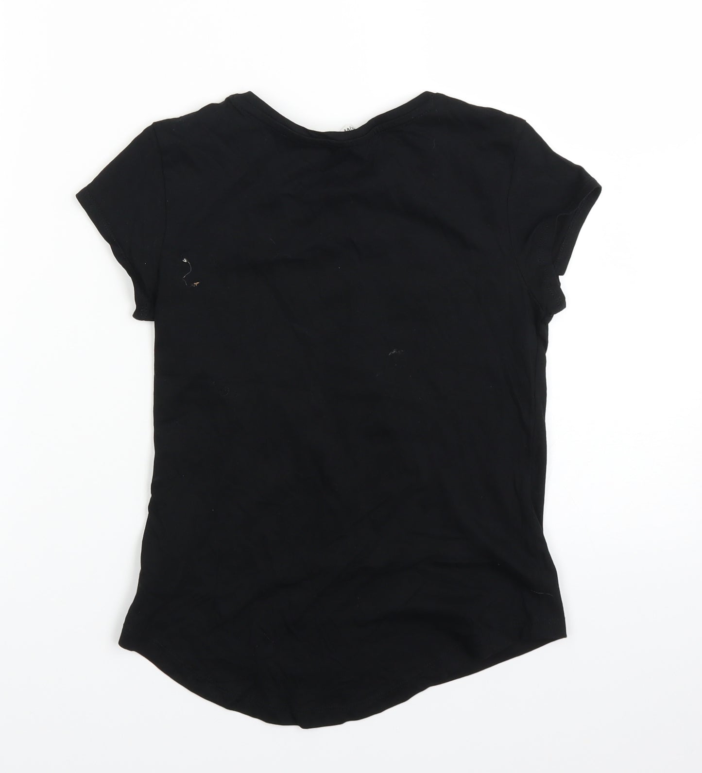 H&M Girls Black   Basic T-Shirt Size 8-9 Years  - phone