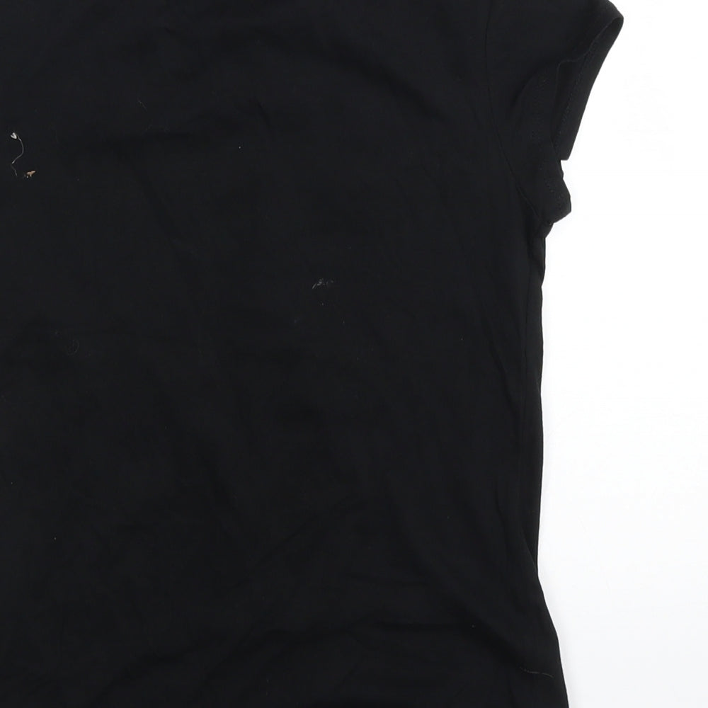 H&M Girls Black   Basic T-Shirt Size 8-9 Years  - phone
