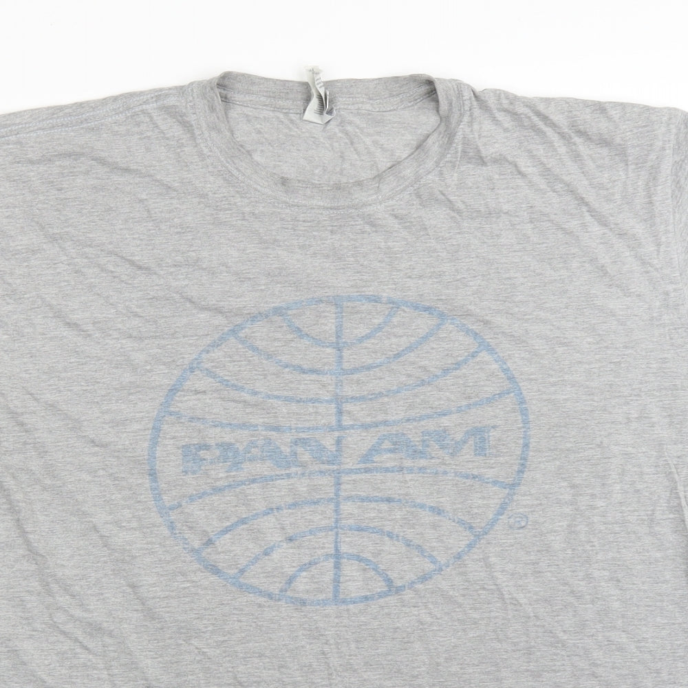 Gildan Mens Grey    T-Shirt Size XL