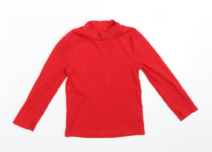 F&F Girls Red   Pullover Jumper Size 2-3 Years