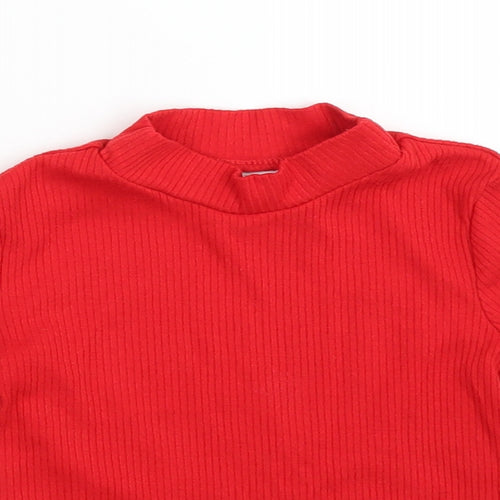 F&F Girls Red   Pullover Jumper Size 2-3 Years