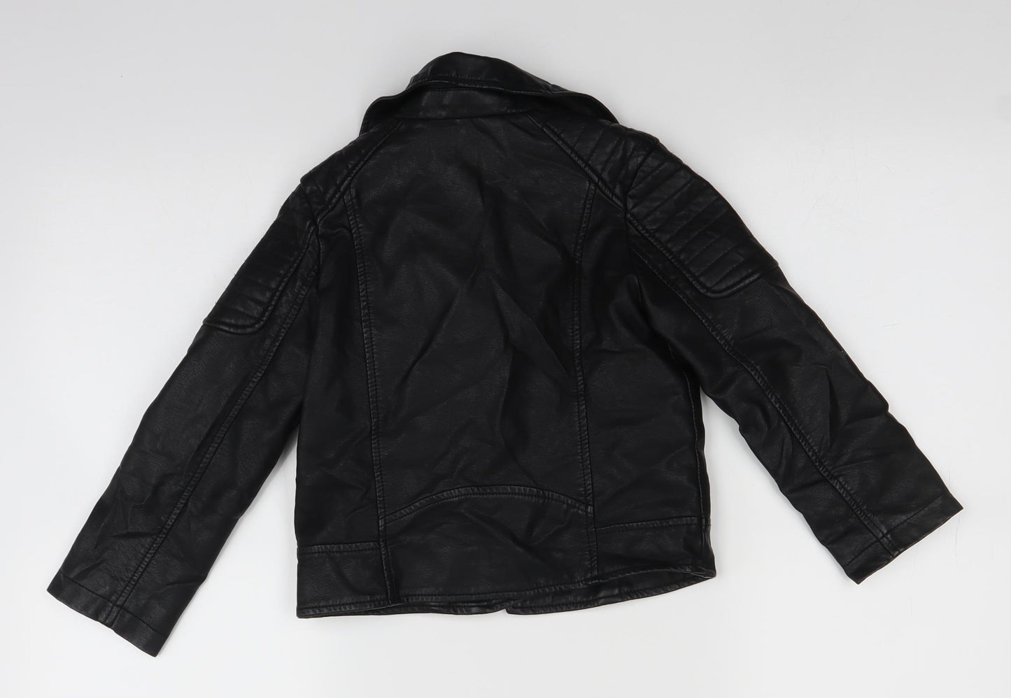 Young Dimension Girls Black   Biker Jacket Size 5-6 Years