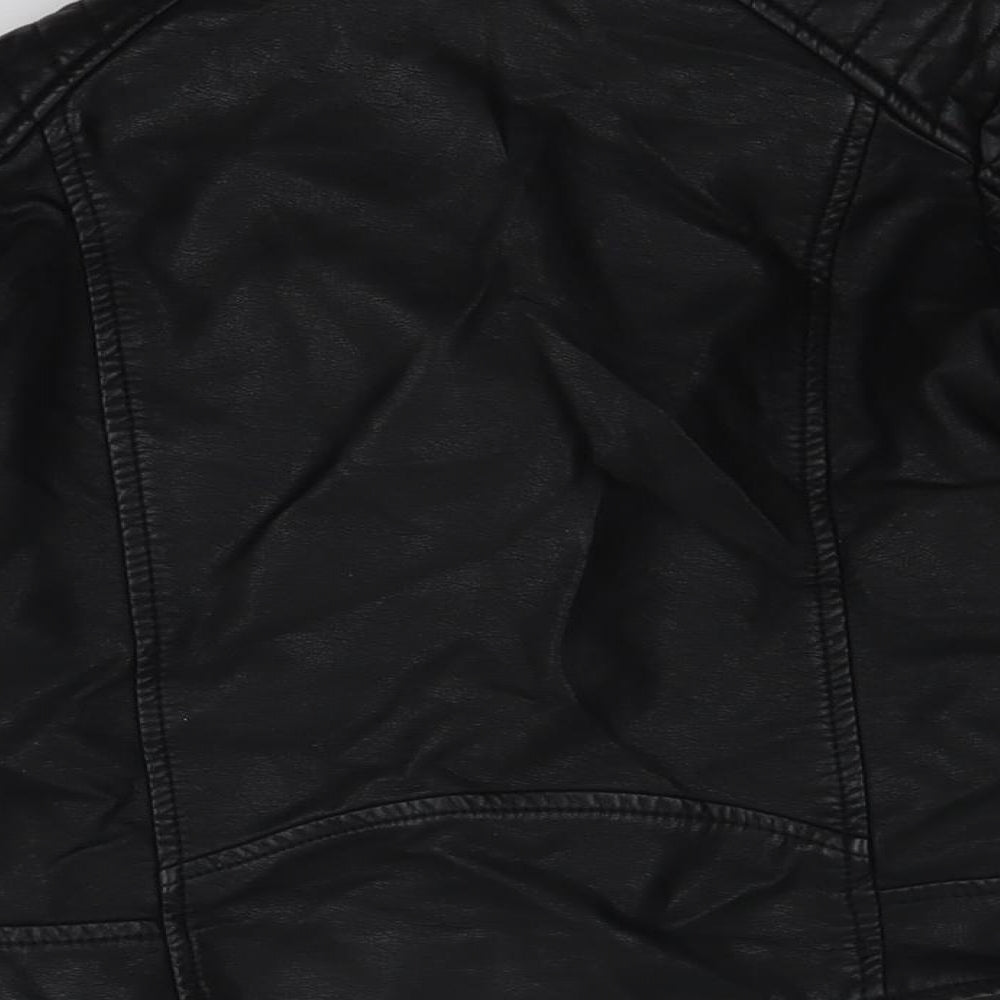 Young Dimension Girls Black   Biker Jacket Size 5-6 Years