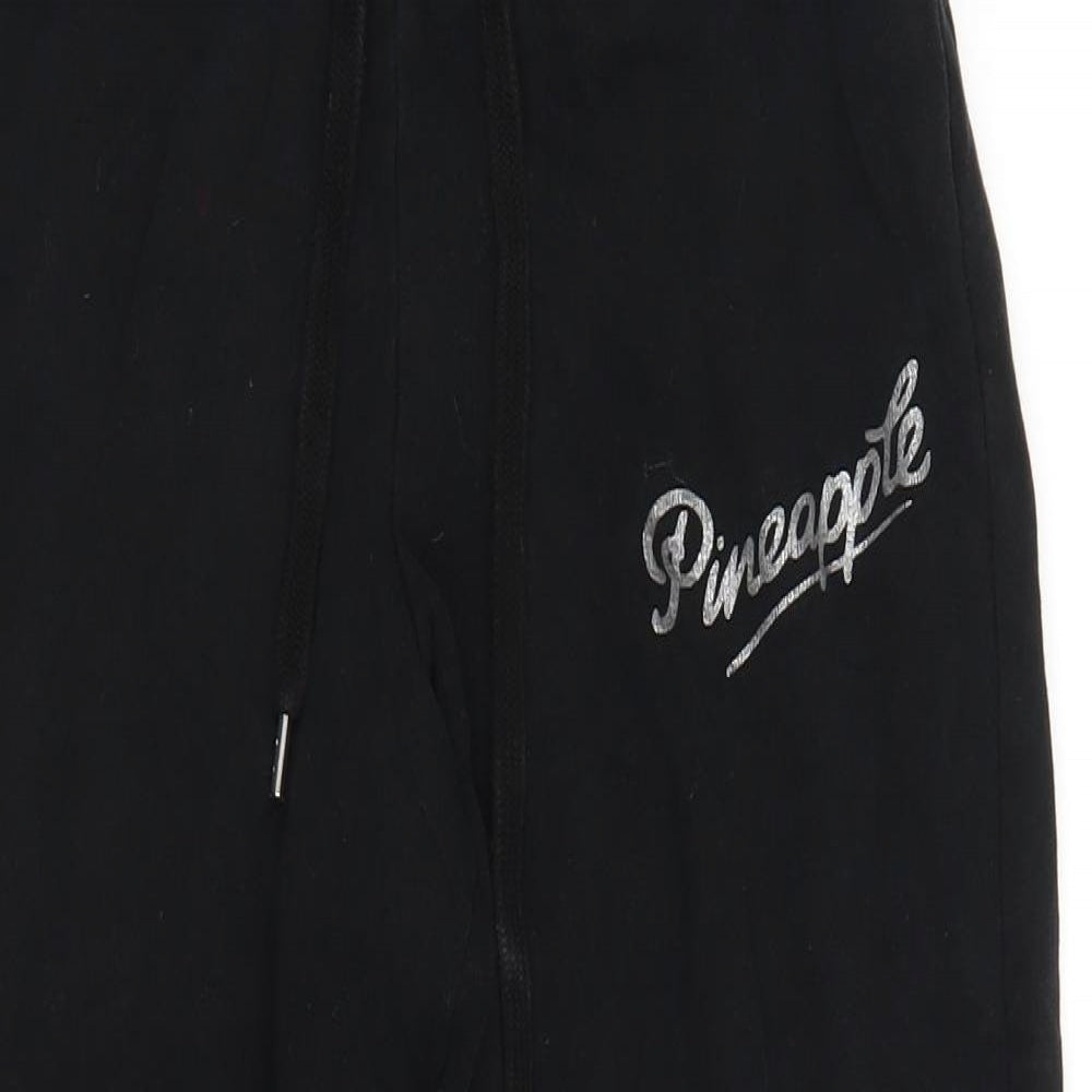 Pineapple Womens Black   Sweatpants Trousers Size S L22 in