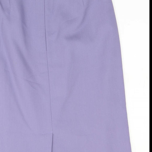 Bonmarché Womens Purple   Straight & Pencil Skirt Size 32 in  - Belted