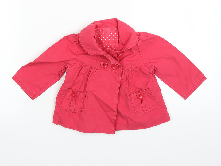 Matalan Girls Pink Jacket Size 3-6 Months