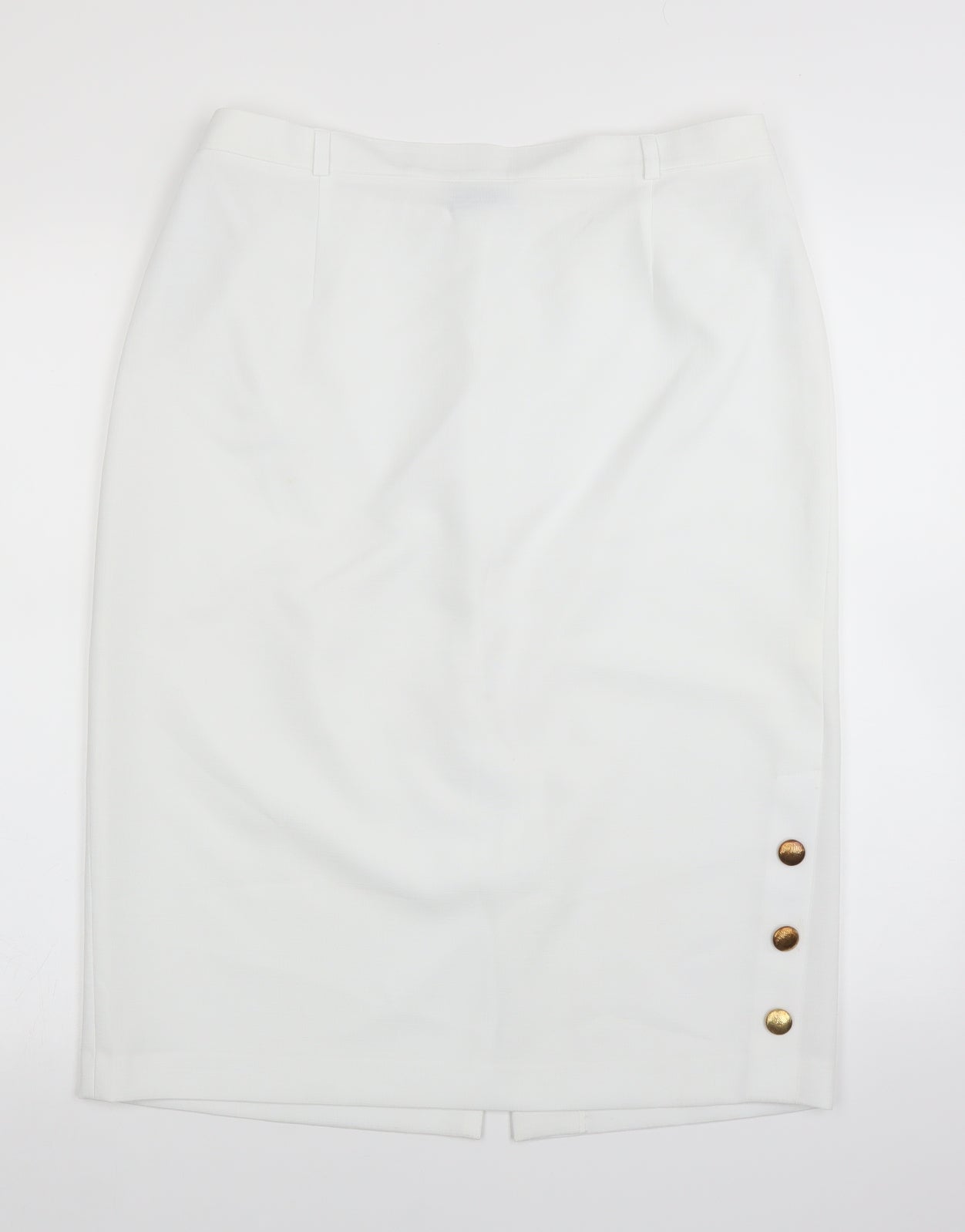 Pearl Collection Womens White   Straight & Pencil Skirt Size 32 in