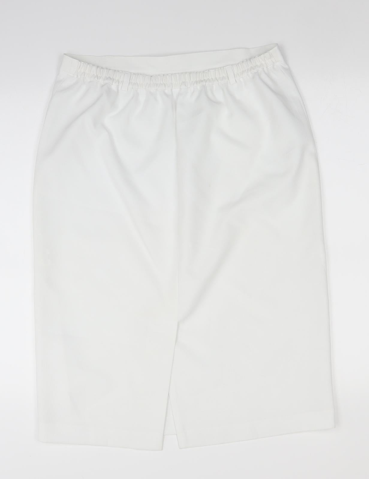 Pearl Collection Womens White   Straight & Pencil Skirt Size 32 in