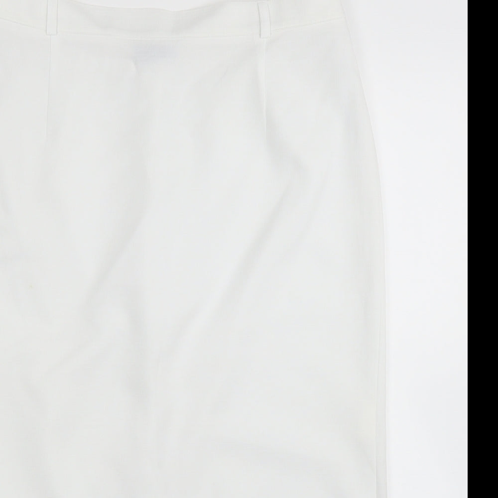 Pearl Collection Womens White   Straight & Pencil Skirt Size 32 in