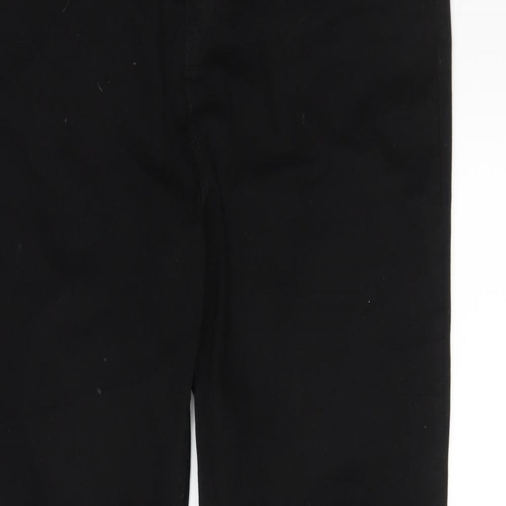 TU Womens Black  Denim Straight Jeans Size 14 L26 in