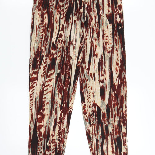 b.young Womens Brown Striped  Trousers  Size XS L28 in