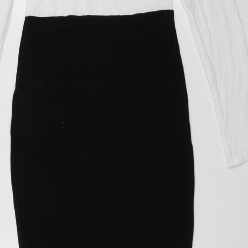 PRETTYLITTLETHING Womens Black   Pencil Dress  Size 10