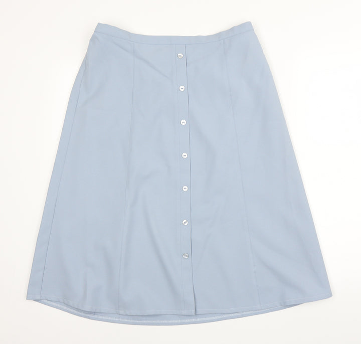 Preworn Womens Blue A-Line Skirt Size 32 in